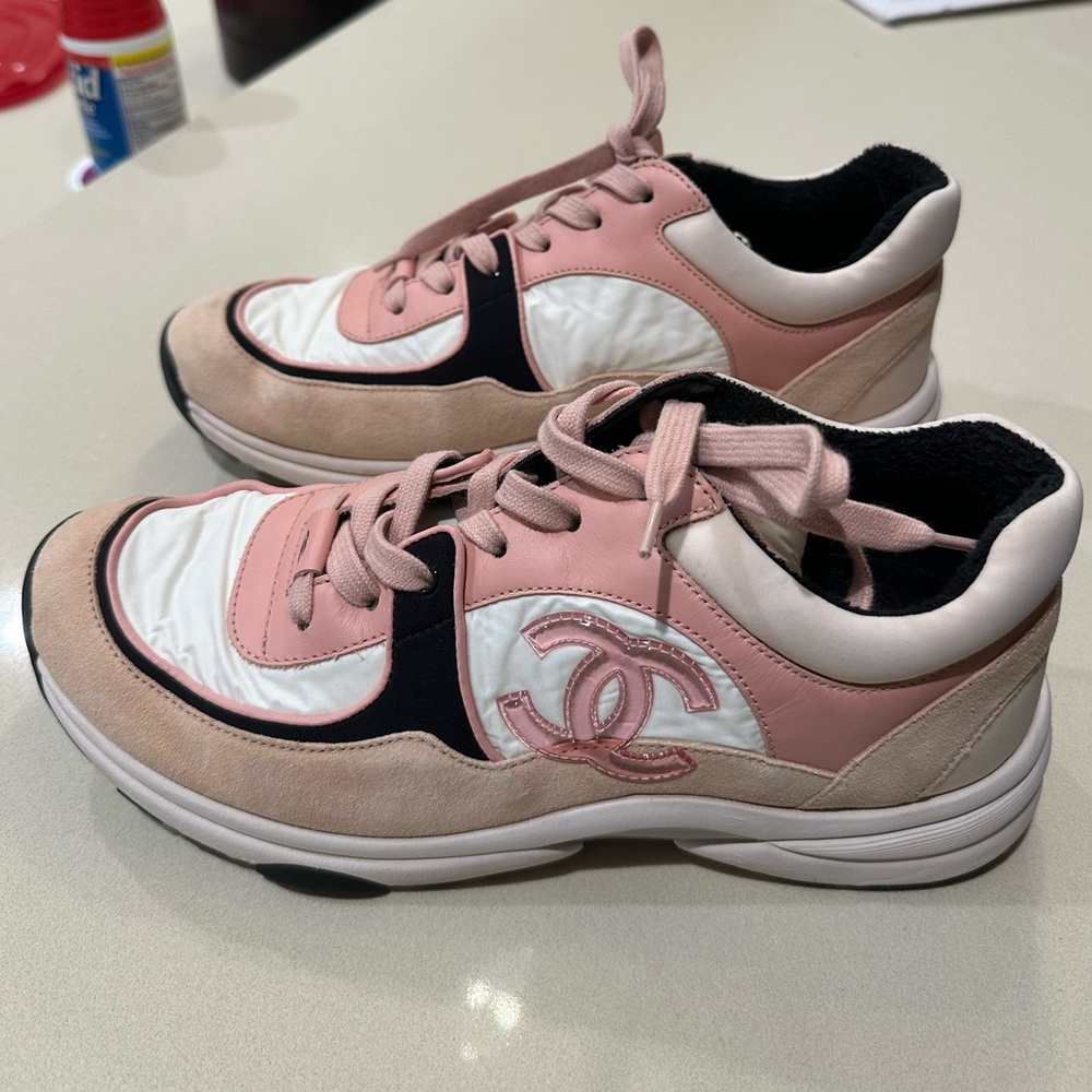 Chanel Logo Sneakers